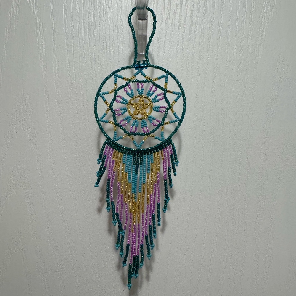 Huichol Beaded Dreamcatcher